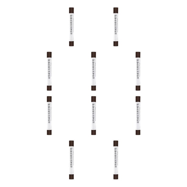 Inteprter Plumas para reparar pisos de a prueba de agua Crayones para rascar muebles Café oscuro Café oscuro 10piezas Inteprter CBP270038