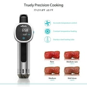Sous Vide Cooker, Wancle Thermal Immersion Circulator, with Recipe E-Cookbook, Accurate Temperature Digital Timer, Ultra-quiet, 850 Watts, 120V, Stainless Steel/Black
