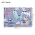 thumbnail image 2 of Rectangle Bath Rugs Plush Bathroom Carpet Mat Non Slip Bathroom Mats Cute Animals in The Snow, 2 of 5