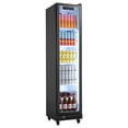 thumbnail image 4 of KFFKFF Commercial Glass Door Refrigerator, 8.3 Cu.Ft / 235 L Upright Beverage Cooler with Adjustable Shelves, LED Lighting & Casters for Homes, Shops, and Bars, 4 of 9
