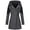 Dark Gray, variant on Lovskoo 2024 Womens Winter Coats Parka Warm Slim Jacket Thick Overcoat Outwear Hooded Zipper Coat Trench Coat Dark Gray