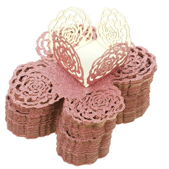 KAKOWELY 50 unidades de portavasos de papel para chocolate, vasos decorativos para trufas, papel para envolver dulces.