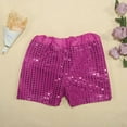 thumbnail image 4 of Landzoo Toddler Kids Baby Girls Boys Sparkly Sequins Elastic Waist Birthday Shorts Pants Party Shorts Cute Beautiful Girls Shorts, 4 of 7