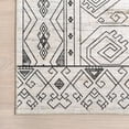 thumbnail image 5 of nuLOOM Malena SpinClean Tribal Bordered Machine Washable Area Rug, 2' 6" x 8', Runner, Malena Light Grey, 5 of 10