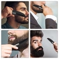thumbnail image 2 of Miangastore Portable Foldable Comb Travel Folding Pocket Comb Beard Comb Fine Tooth Comb Keychain Square Mirror for Men, 2 of 9