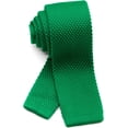 thumbnail image 1 of GFDYREE Men's Knit Tie Slim Skinny Square Necktie Width 2.2 inches Washable Solid Color and Gift Box, 1 of 6