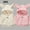 Pink+Beige, variant on YUSIM Toddler Girls Rabbit Hoodies 2 PC- Cotton Soft Cute Long Sleeve Pullover Sweatshirt Pink Size 1-5 T