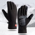 thumbnail image 4 of Guantes de invierno para pantalla táctil, forro polar, calentador de manos, guantes de ciclismo elásticos, 4 of 5