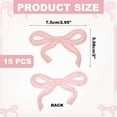 thumbnail image 2 of Uxcell 15Pcs Bow Iron on Patches Cute Bow Embroidered Patches Light Pink 3x2", 2 of 4