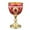 Gold Red, variant on Fiocias Embossed Water Goblet Drinking Cup Collection Reusable Tableware Metal Cup Mini Gold