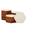 thumbnail image 1 of Small Unfinished Wood Hexagon Cutouts for DIY Crafts (2 x 3 Inches, 60 Pieces), 1 of 4