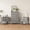 Tall 6 drawer dresser + 2 pcs nightstands, variant on Holliwill 3pcs Dresser Nightstands Set, Farmhouse Bedroom Set, Wide 8 Drawer Dresser and 2 Drawer Nightstand with Open Shelf & Charging Station, Chest of Drawers for Bedroom, Grey