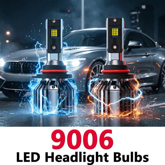 9006 LED Headlight Bulb For 2008-2014 Dodge Avenger,Standard High Beam or Low Beam,9006/HB4 White Headlight Bulbs,High Brightness Headlight Bulb, Pack of 2