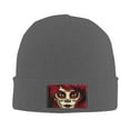 thumbnail image 2 of ZICANCN Sugar Skull Pretty Lady Knit Beanie Hat, Winter Cap Soft Warm Classic Hats for Men Women, Deep Heather, 2 of 8