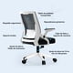thumbnail image 5 of Silla de Oficina Ergonómica para Adultos con Soporte Lumbar y Brazos Abatibles para Hogar y Oficina Negra, 5 of 7