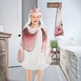 thumbnail image 4 of Cartoon Cute Pig Hooded Beach Towel Kids Bath Towels Quick Dry for Pool Swiming 50" x 23.5" Microfiber Soft Bathrobe, 4 of 7