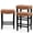 24" Brown Leather, variant on Subrtex Bar Stool Set of 2, 24" Backless Saddle Counter Height Kitchen Stool, Upholstered, Gray