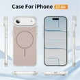 thumbnail image 3 of For iPhone Air Case (Compatible with MagSafe) Slim Translucent Shockproof with Anti-Fingerprint Phone Case,Gold,For iPhone Air, 3 of 9