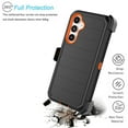 thumbnail image 4 of For Samsung Galaxy S23 FE 5G Case,Takfox Holster Phone Case with Built-in Screen Protector Swivel Belt Clip [3 Layers] Heavy Duty Full Body Protection Shockproof Kickstand Cover-Black/Orange, 4 of 9