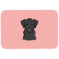thumbnail image 1 of Checkerboard Pink Black Labrador Mouse Pad, Hot Pad Or Trivet, 7.75 x 9.25 In., 1 of 1