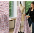 thumbnail image 5 of Soimoi Cotton Poplin Fabric Leaves & Grandiflora Roses Floral Print Fabric by The Yard 56 Inch Wide, 5 of 7
