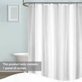 thumbnail image 4 of Cortina de ducha impermeable para baño, cortinas de baño a prueba de moho, tela de poliéster monocro Tomshoo Blanco/150cm * 200cm, 4 of 7