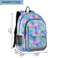 thumbnail image 2 of FORMRS Unisex School Backpack 17" Student Travel Bag with Laptop Compartment, Neon Starfish Pattern, 2 of 7