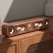 Lohoms Vintage Bluetooth Soundbar, 10W Retro Wireless Computer Speakers with Dual Drivers, USB Powered & 3.5mm AUX-in, Desktop Stereo Speaker for PC/Laptop/Monitor/Phone