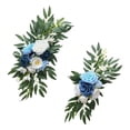 thumbnail image 3 of S SERENABLE 2x Artificial Flowers Swag Set Artificial Wedding Arch Flowers Decorative Rustic Welcome Sign Decoration for Party Wall Decor BLue, 3 of 8
