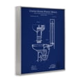 thumbnail image 4 of Stupell Industries Water Closet Blueprint Typography Painting Gray Framed Art Print Wall Art, 11 x 14, 4 of 10