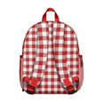 thumbnail image 3 of Red and White Checkered Backpack Backpack for School,Cute School Bag,Schoolbag with Adjustable Shoulder Straps & Padded Back,13.8"x11.4"x6", 3 of 6