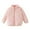 Pink, variant on Unisex Kids Solid Stand Collar Coral Zip Up Jacket, Fall Winter Thermal Long Sleeve Coat Soft Warm Casual Cotton Outerwear Toddler Boys Girls Blue 2-3 Years