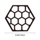 thumbnail image 3 of Juego de decoración de pared de madera hexagonal de nido de abeja | 6 piezas de adornos colgantes de madera natural | Colgante geométrico ahuecado | Inicio Patio Artesanías | Estanterías decorativas, 3 of 7