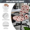 thumbnail image 5 of SCRAWLGOD Ladybug Love Spots Beige Valentine's Day Computer Office Chair Cover Universal Breathable Stain Resistant Rotating Chair Cover Stretch Dustproof Boss Chair Covers, S, 5 of 7