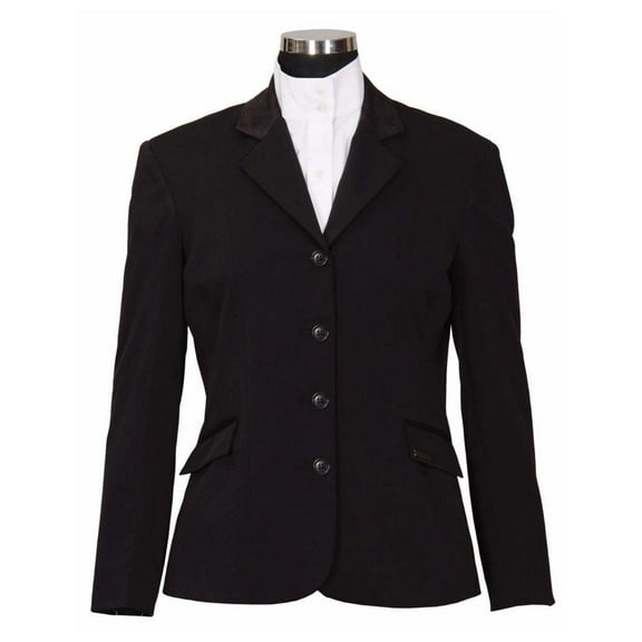 Equine Couture Women's Raleigh Show Coat, BlackBlack, 4