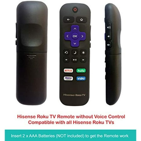 OEM Hisense Roku TV IR Remote Replacement Remote for Roku TV, Compatible with TCL/Hisense/Hitachi/Haier/RCA/Philips/LG/Element/Sanyo ROKU TV