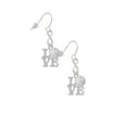 thumbnail image 3 of Delight Jewelry Love with Volleyball Silver tone Infinity French Earrings, 3 of 4