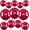 22/15/10inch Burgundy Red, variant on ANHXN Iridescent Round Foil Balloons, Clear Ball Balloon, Holographic Balloons for Birthday Wedding Folding Rainbow Under The Sea Mermaid Party decoration