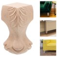 thumbnail image 3 of WEUVEB Beige Wood Furniture Legs Elegant Carved Design for Cabinets, 3 of 9