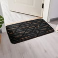 thumbnail image 1 of Alfombra de Baño Antideslizante Perfecl Gruesa Absorbente de Agua Suave TRP Lujosa Y Cómoda Naranja Negro, 1 of 7