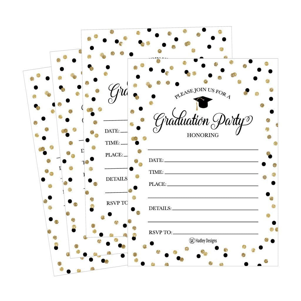 25 Graduation Party Announcement Invitations For 2018 College, High