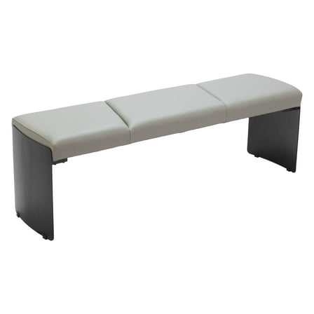 Mur Bench Gray Bench, Modern Style, Seats up to 2, Plywood, Indoor Living
