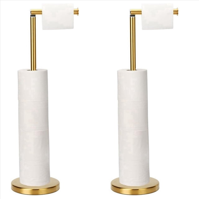 2X Soporte para Papel HigiéNico, Portarrollos de Papel HigiéNico Grande, Independiente para BañO, Portarrollos de Papel HigiéNico Moderno