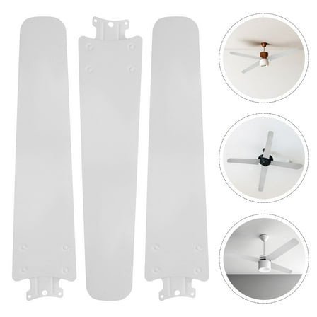 Houderco 3Pcs Blade Shaped Ceiling Fan Parts Replacement with Thicker Design for Home and Office Use Iron Material