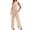 Skin Color, variant on YTDSCS Womens Sleeveless Jumpsuits Summer One Piece Wide-Leg Pants Women's Solid Color Rompers with Pocket S-2XL
