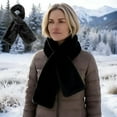 thumbnail image 3 of Faux-Fur Pull-Through Scarf with Hidden Zipper Pocket – Women’s Cozy Winter Neck Wrap, Elegant Collar Style with Concealed Storage for Phone, Wallet, Keys, 3 of 5