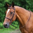 thumbnail image 2 of Joseph Sterling Pro Series Classic Hunter Bridle for Horses | Finest Sedgwick Leather | Comfort Plus Crown | Padded for Optimal Comfort | Color Havana | Size Cob, 2 of 5
