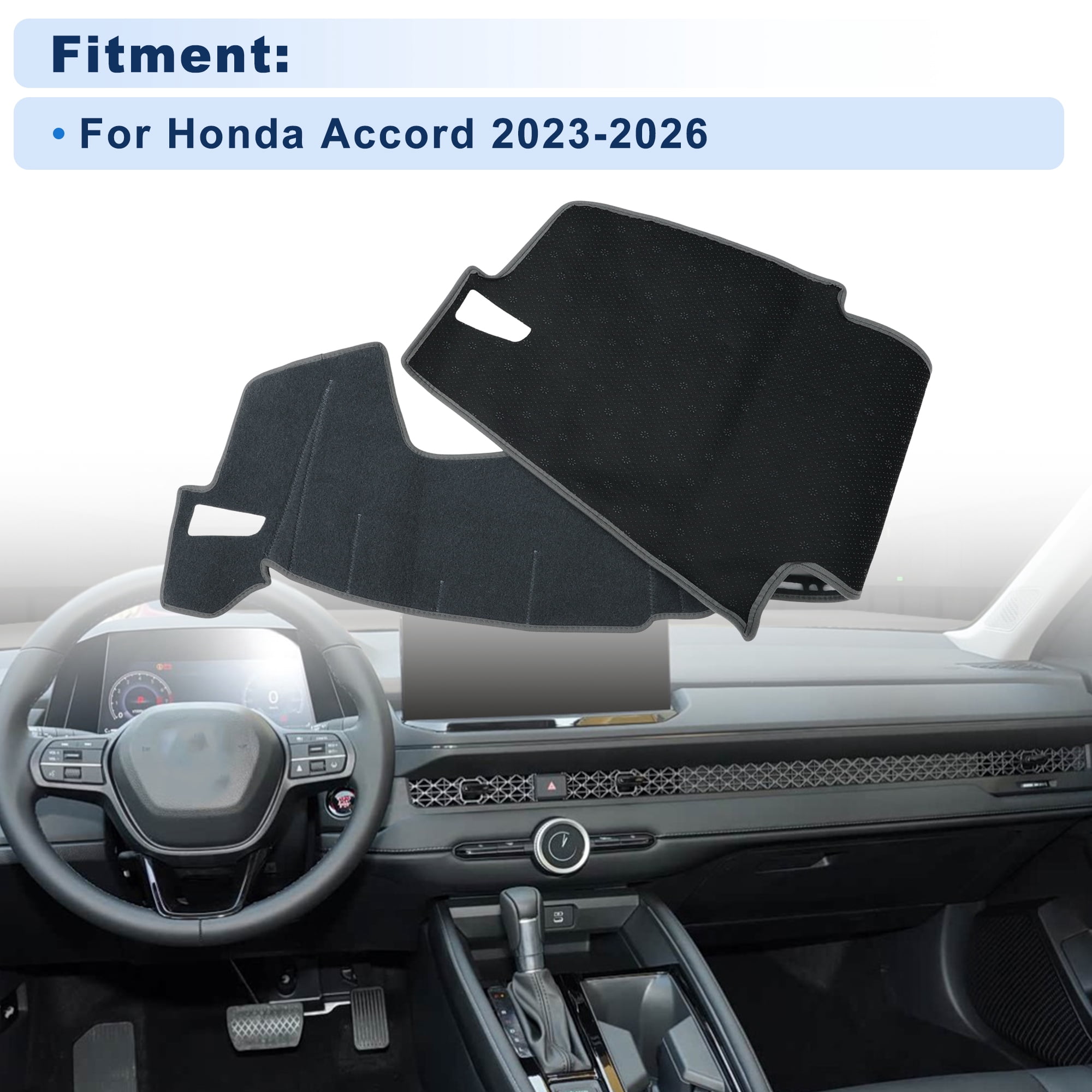 Unique Bargains Dash Cover for Honda Accord 2023-2026 With HUD Dashboard Cover Car Interior Anti-Slip/Anti Dust Polyester Gray 1 set