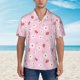 thumbnail image 2 of Fotbe Hand Drawn Strawberry Camisa Hawaiana para Hombre Unisex – Camisa Casual de Verano con Botones de Manga Corta de Algodón y Lino,X-Large, 2 of 7