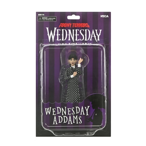 Wednesday 6" Wednesday Addams Toony Terrors Action Figure, by NECA
